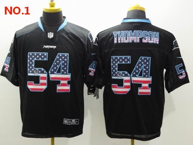 Men's Men's Carolina Panthers #54 Shaq Thompson Jerseys-12